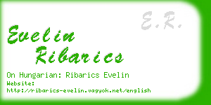 evelin ribarics business card